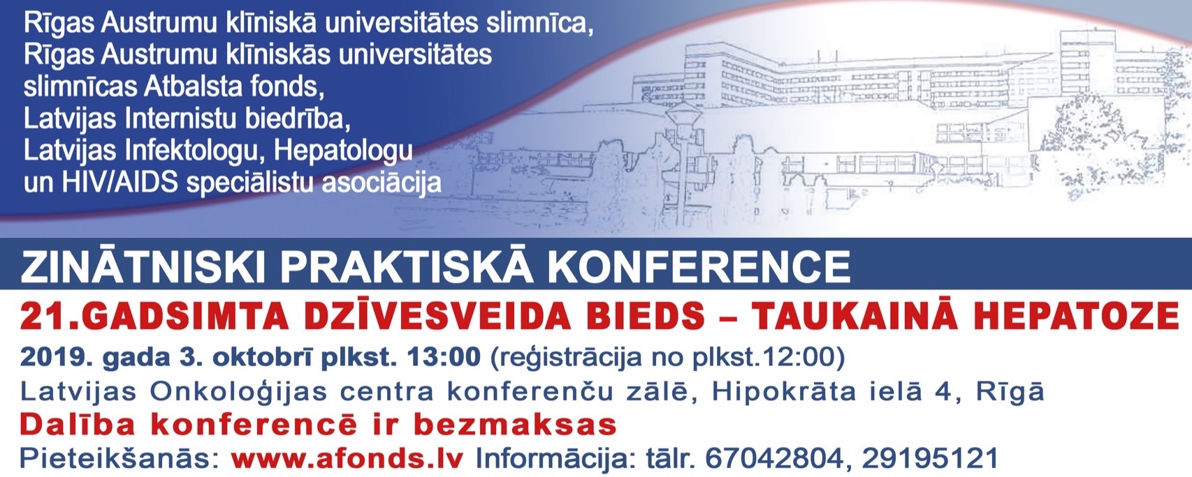 Zinātniski praktiskā konference “Aknu taukainā hepatoze”